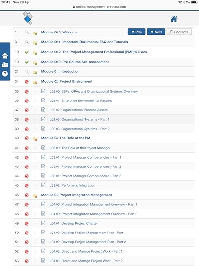 Cornelius Fichtner PMP training screenshot