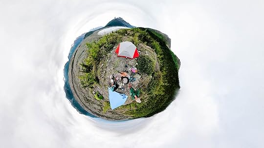 The GoPro 360 Max, from my campsite