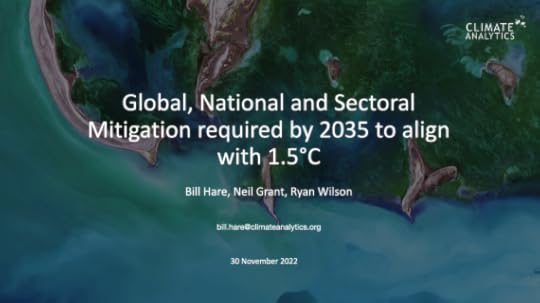 Climate analytics presentation to CPD 2035 Climate Initiative