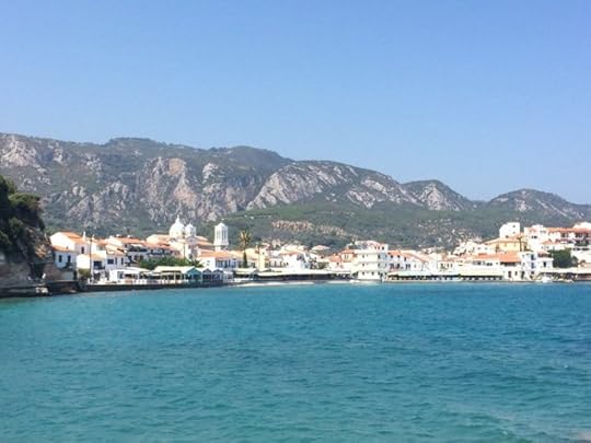 Turquoise waters of Samos, Greece.