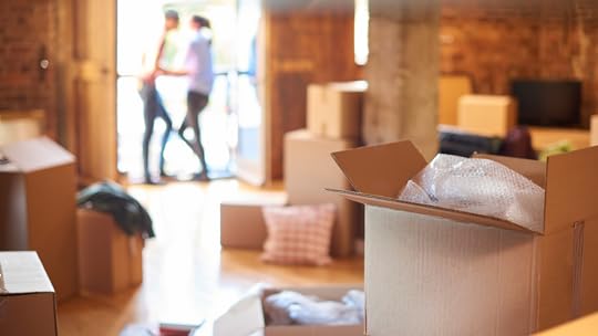 An image of a baby boomer downsizing to a smaller home that fits their new lifestyle as a minimalist.