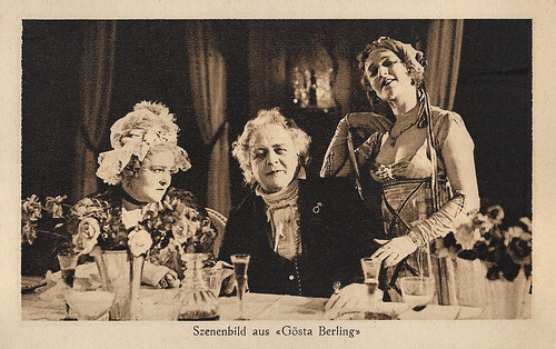 Karin Swanström, Sixten Malmerfelt and Jenny Hasselquist in Gósta berlings Saga (1924)