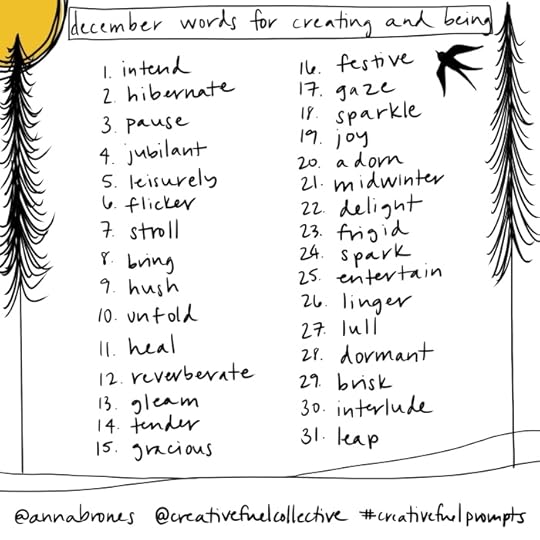 december 2022 words for creating and being by anna brones