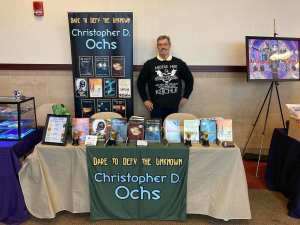 Writer pal Chris Ochs at Lehigh Valley Comic Con