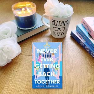 Never Ever Getting back together on a wooden background, with a