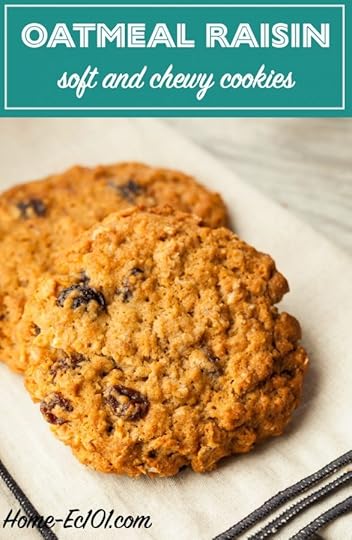 This delicious oatmeal raisin cookie recipe creates a chewy rather than crisp cookie.