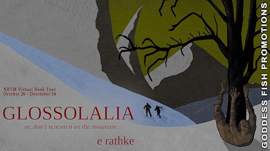 Goddess Fish book tour banner for Glossolalia