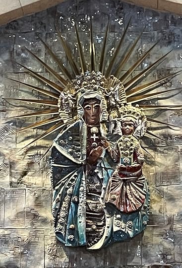 Madonna and Child depicted at the Church of the Annunciation in Nazareth