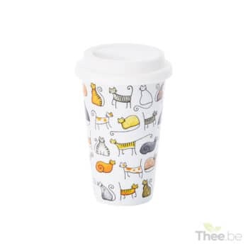 To-go mok met katten - Thee.be
