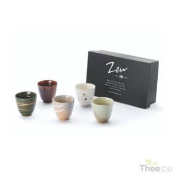 Keramische set Japanse theetassen 150ml - Thee.be