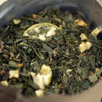 Groene theeblend met appel en gember Apple & Ginger Fusion - Thee.be