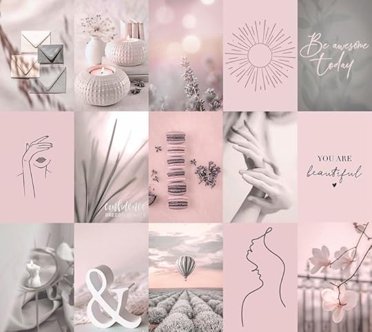 90pcs Dusty Pink Grey Photo Wall Collage Kit Aesthetic Soft - Etsy | Wall collage, Photo wall collage, Photo wall