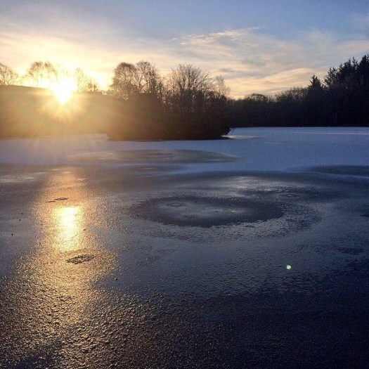 Winter in Scotland: A Scottish snowy scene, Strichen Lake