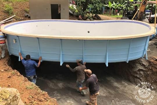 Dropping in Fiberglass pool