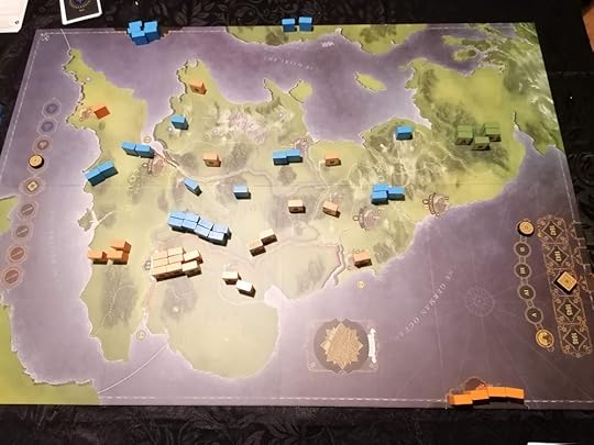 The initial game board set up