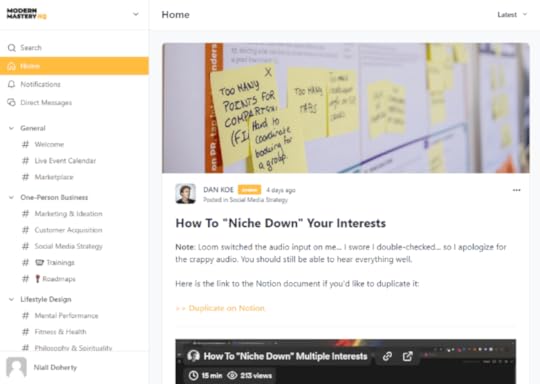 modern mastery review course’s resource library