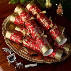 crackers on a snowy loch post