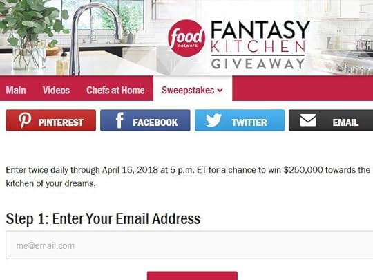 Win a $10,000 Check From Food Network Free Sweepstakes,.