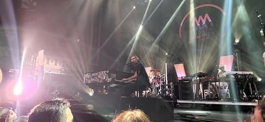 Andrew McMahon playing the piano.