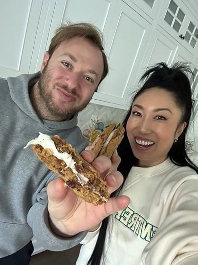 cassey and sam chocolate chip cookie sandwich buttercream filling blogilates recipe