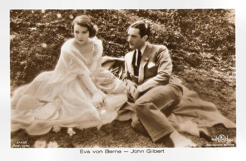 Eva von Berne and John Gilbert in The Masks of the Devil (1928)