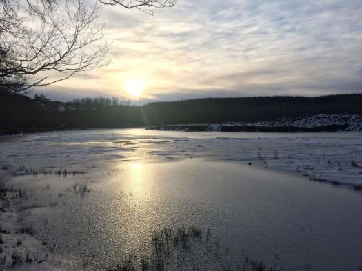 silver ice on the loch