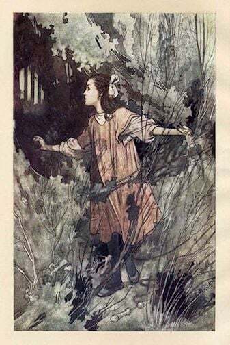 Fronticepiece from The Secret Garden by Charles Robinson, 1911 edition