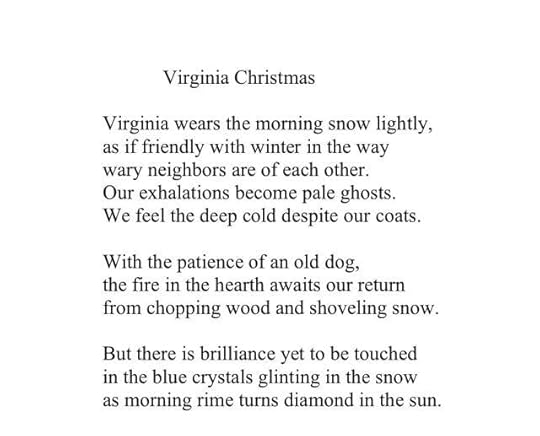 A Christmas poem of mine. Wishing all the best of holidays.