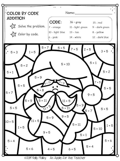 Color By Number Christmas, Christmas Math Color By.