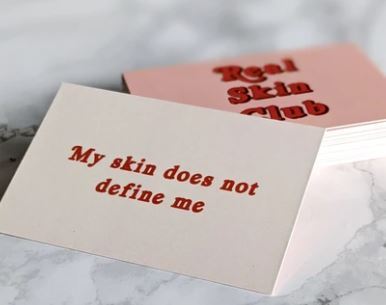 Positive Affirmation cards for your skin