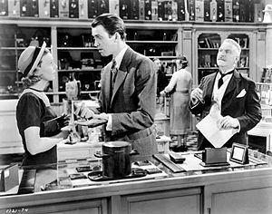 Jimmy Stewart in The Shop Around the Corner Christmas movie