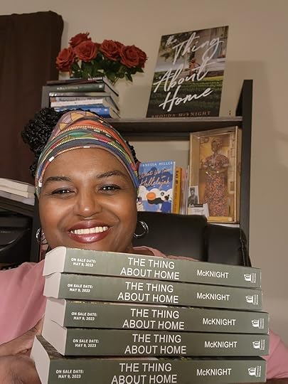 Pics from the unboxing for The Thing About Home by Rhonda McKnight.