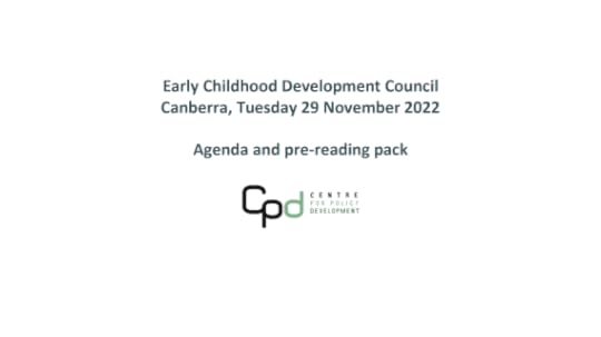 Cover of the pre-reading deck for the seventh ECD Council Meeting