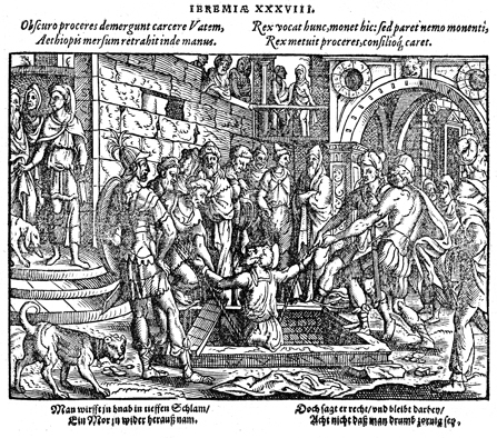 Ebed-Melek Pulls Jeremiah out of the Cistern