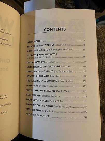 Erica Ciko sharing a table of content with Orson Scott Card. Weird.