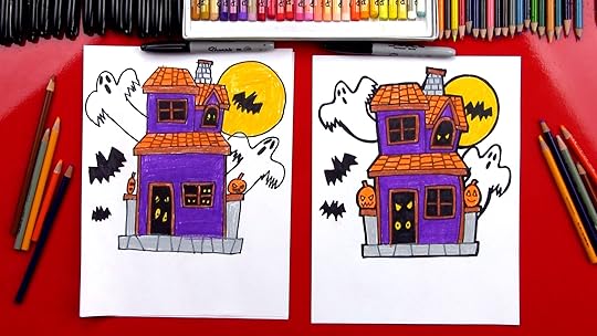 Easy Halloween Drawings and Tutorial Video Art.