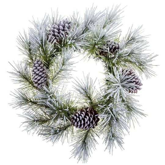 Pine, Ornament & Bow Wreath Hobby Lobby 5620034