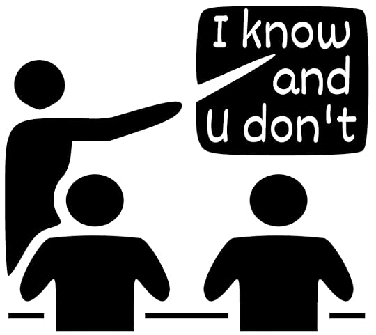 teacher stick figure in front of class