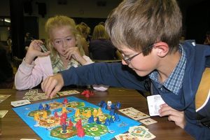 boardgame players on New Year's Eve