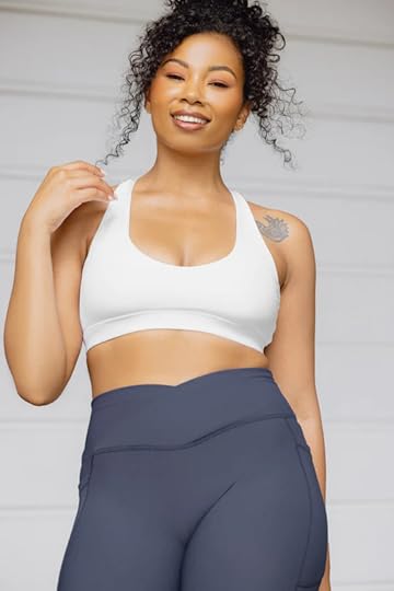popflex deep darling bra white botanical blossoms