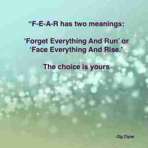 Fear: Leaving it Behind