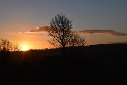 Winter Sunset in a Devon Valley