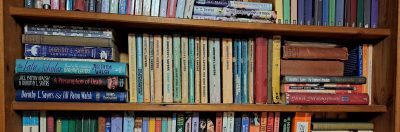 photo of my Dorothy L Sayers bookshelf