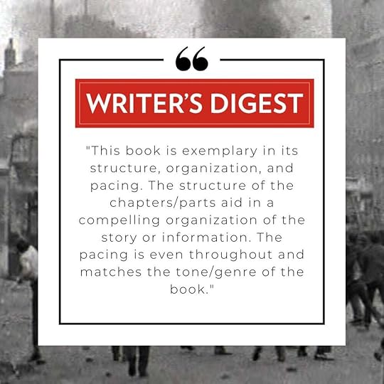 A HUGE thank you to @writersdigest for this incredible review of Stones Corner: TurmoilThere's plenty more from this review that I'll be sharing in due course - I'm going to be milking this one a LOT!#derry #londonderry #derrycity #cityofderry #d