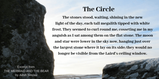 Stone circle quote from THE MERMAID AND THE BEAR