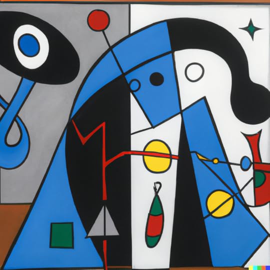 An abstract painting created using DALLE with the prompt: