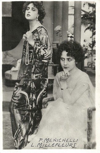 Pina Menichelli and Lina Millefleurs in Il padrone delle Ferriere