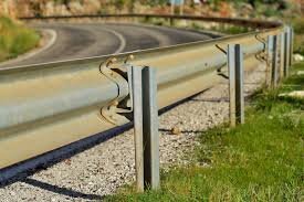 Guardrail keeping traffic on the road