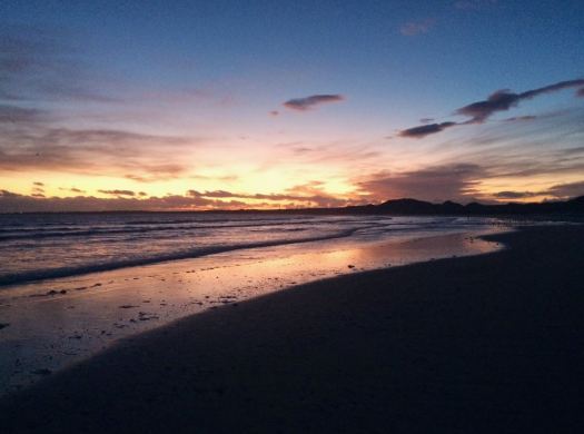 beach at sunrise