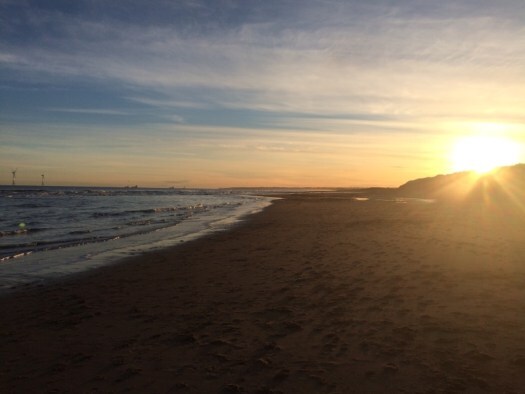 Balmedie Beach at midwinter
